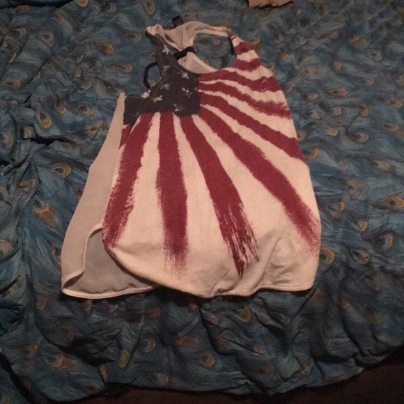 Red white and blue tank top - Picture 4 of 5